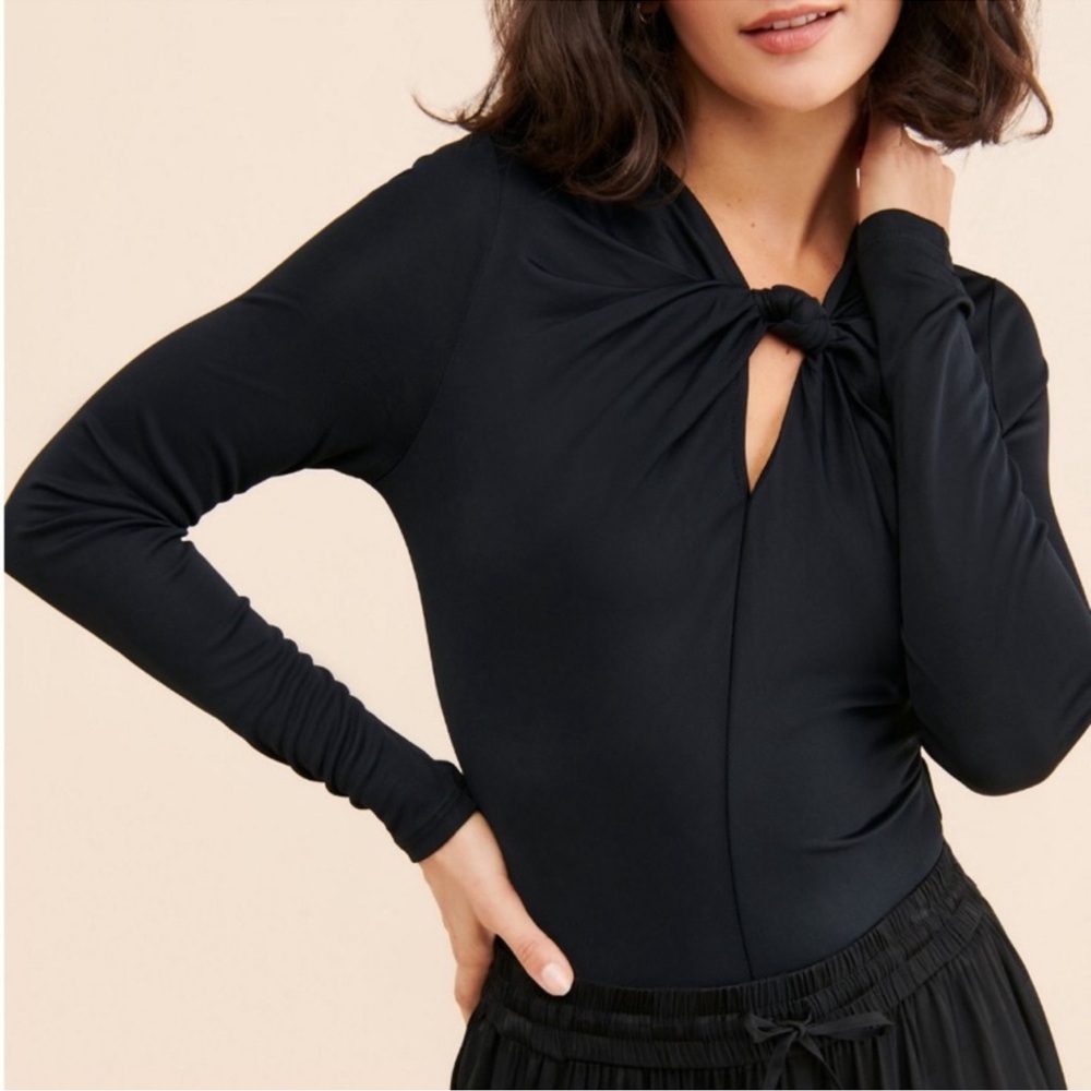 FARM Rio Twist-Front Cutout Bodysuit, NEW - Picture 10 of 10